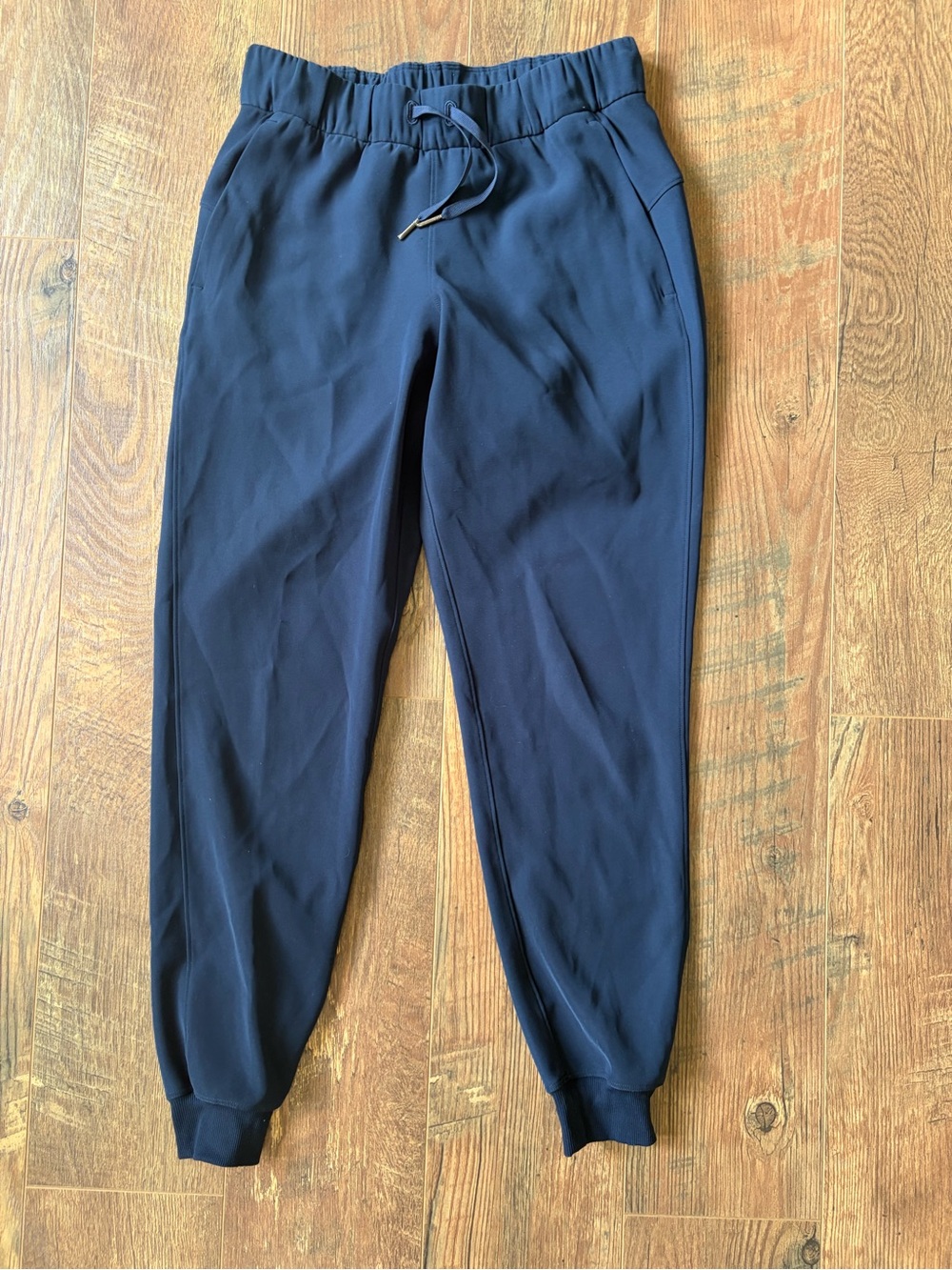 Women’s Navy Jogger Pants - Comfortable Drawstring Waist